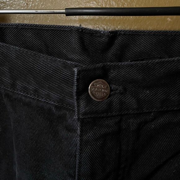 Vintage Y2K Harley Davidson size 15/L black jeans. - Picture 7 of 13